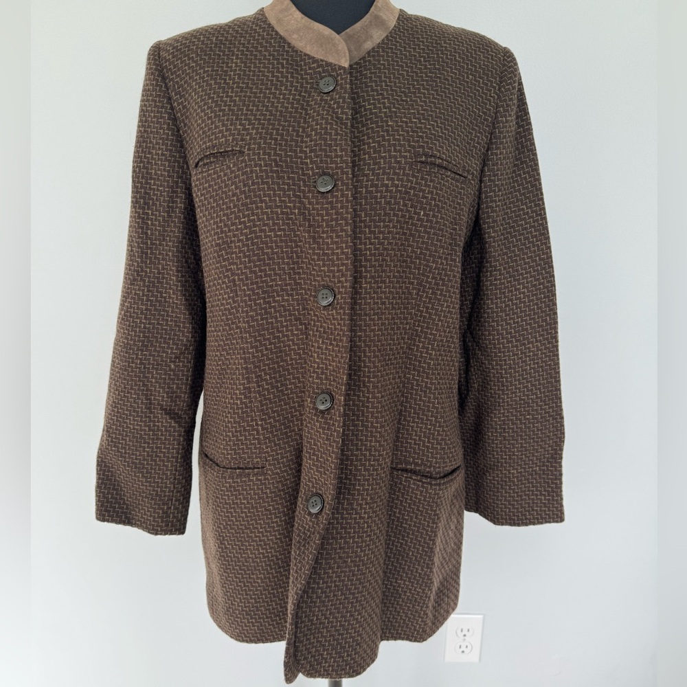Vintage 100% Wool Brown Jacket
